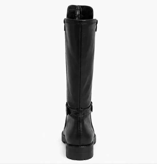 Bottes altas Bruno Premi em couro preto - Tamanho 35 - Novas – photo 4